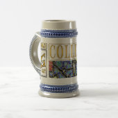 Bierpul 22 oz – GOLD Abstracte Kunst van GGAST (Voorkant links)