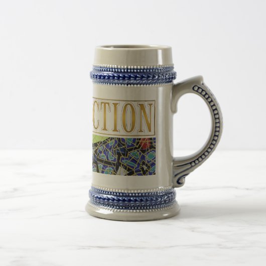Bierpul 22 oz – GOLD Abstracte Kunst van GGAST (Rechts)
