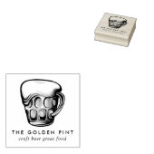 Bierpul Logo Brouwerij Bar Zakelijk Rubberstempel (Gestempeld)