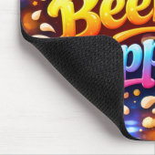 Bierpul Met Leuke Neon Spreuk Muismat (Hoek)