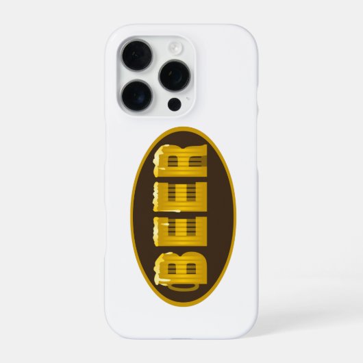 Bierpul Ovaal iPhone Hoesje (Achterkant)