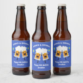 Bierpullen spelen Pickleball, Grappige Pickleball Bier Etiket (Flessen)