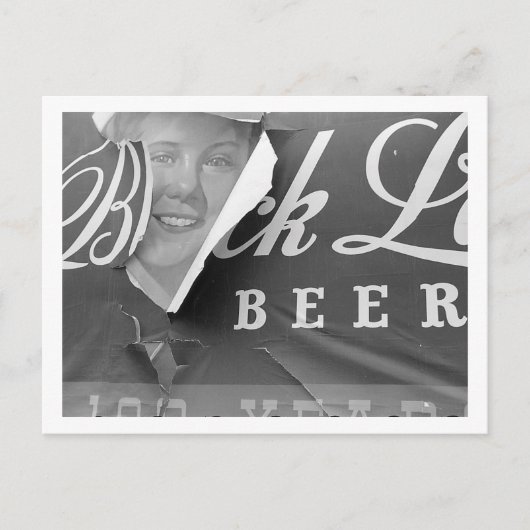 Bierreclame, Billboard, Peeling, 1941 Briefkaart (Voorkant)