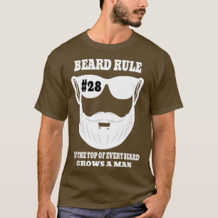 Bierregel 28 bovenaan elke baard groeit een Ma T-shirt