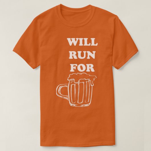 bierrun t-shirt (Design voorkant)