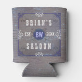 Biersalon Home Bar Rustiek Hout Blikjeskoeler (Achterkant)