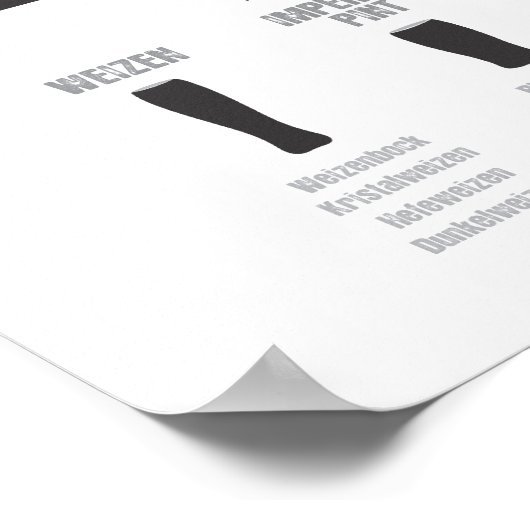 Bierschaap Poster zwart (Hoek)