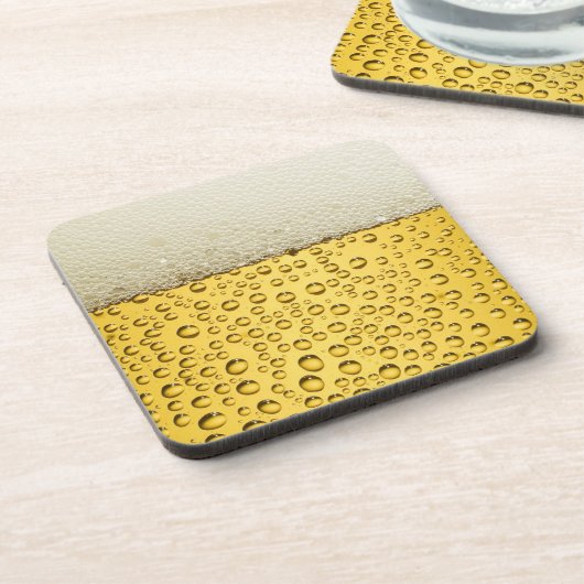 Bierschuimplastic onderzetters met kurk achterzijd (Linkerzijde)