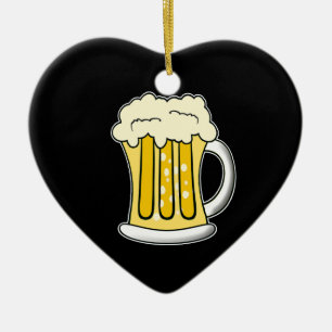 Biersierbloem (dubbelzijdig) keramisch ornament