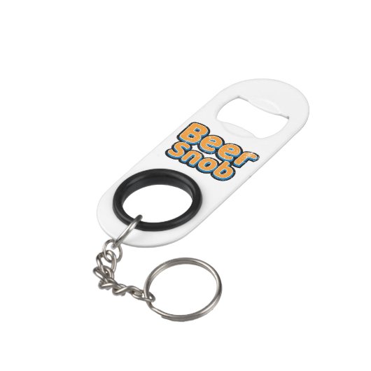 Biersneeuw  flesopener mini flessenopener (Achterkant Gekanteld)