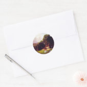Bierstadt Albert De Oude Molen Ronde Sticker (Envelop)