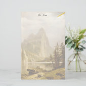 Bierstadt Albert Merced, de Yosemite-vallei Briefpapier (Staand voorkant)