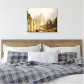 Bierstadt Albert Merced, de Yosemite-vallei Canvas Afdruk (Insitu (Slaapkamer))