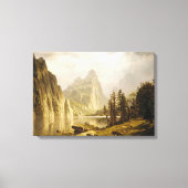 Bierstadt Albert Merced, de Yosemite-vallei Canvas Afdruk (Voorkant)