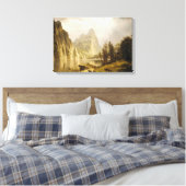 Bierstadt Albert Merced, de Yosemite-vallei Canvas Afdruk (Insitu (Slaapkamer))