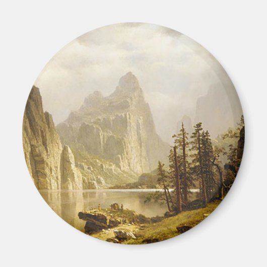 Bierstadt Albert Merced, de Yosemite-vallei Magneet (Voorkant)