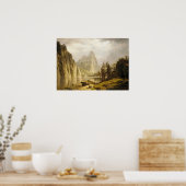 Bierstadt Albert Merced, de Yosemite-vallei Poster (Keuken)