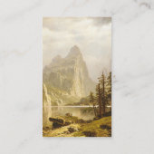 Bierstadt Albert Merced, de Yosemite-vallei Visitekaartje (Achterkant)