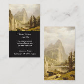 Bierstadt Albert Merced, de Yosemite-vallei Visitekaartje (Voorkant / Achterkant)
