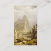Bierstadt Albert Merced, de Yosemite-vallei Visitekaartje (Achterkant)
