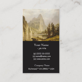 Bierstadt Albert Merced, de Yosemite-vallei Visitekaartje
