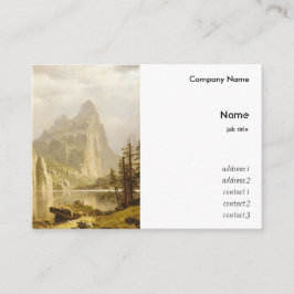 Bierstadt Albert Merced, de Yosemite-vallei Visitekaartje