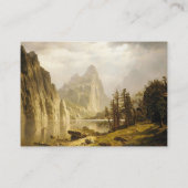 Bierstadt Albert Merced, de Yosemite-vallei Visitekaartje (Achterkant)
