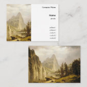 Bierstadt Albert Merced, de Yosemite-vallei Visitekaartje (Voorkant / Achterkant)