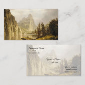 Bierstadt Albert Merced, de Yosemite-vallei Visitekaartje (Voorkant / Achterkant)