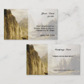 Bierstadt Albert Merced Rivier Yosemite Vallei Visitekaartje (Voorkant / Achterkant)
