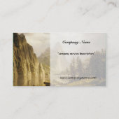Bierstadt Albert Merced Rivier Yosemite Vallei Visitekaartje (Achterkant)
