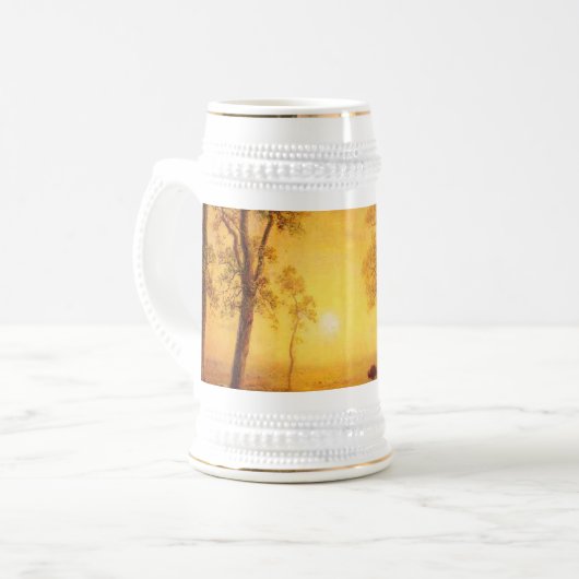 Bierstadt Albert Sunset op de berg Bierpul (Voorkant links)