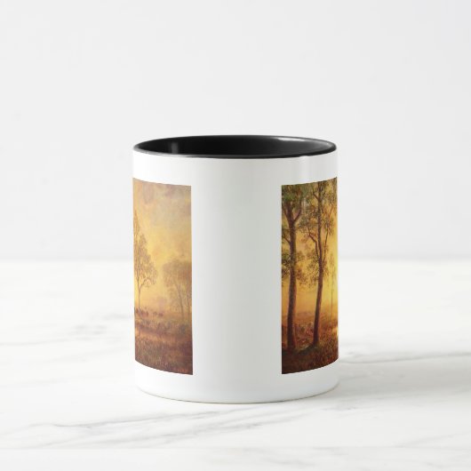 Bierstadt Albert Sunset op de berg Mok (Midden)