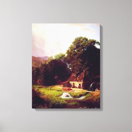 Bierstadt Albert The Old Mill Canvas Afdruk (Voorkant)