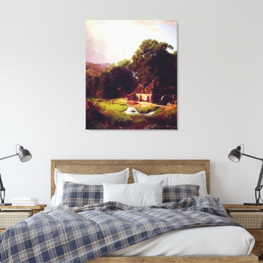 Bierstadt Albert The Old Mill Canvas Afdruk (Insitu (Slaapkamer))