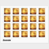 Bierstadt Albert Zonsondergang op de berg Vierkante Sticker (Vel)