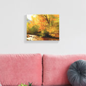 Bierstadt - Beek in het bos, landschap Canvas Afdruk (Insitu (Woonkamer))