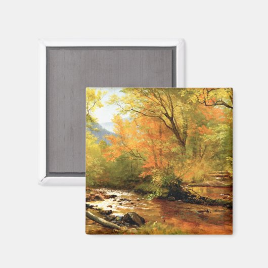 Bierstadt - Beek in het bos Magneet (Voorkant / Achterkant)