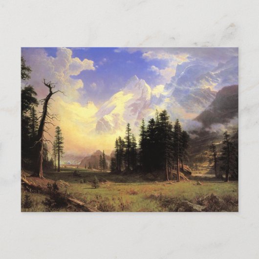 Bierstadt - De Morteratsch Gletsjer, Briefkaart (Voorkant)