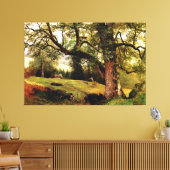 Bierstadt - Een pad door de bomen, Canvas Afdruk (Insitu (Woonkamer))