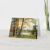 Bierstadt - Een stil meer, mooi schilderij, Kaart (Voorkant)