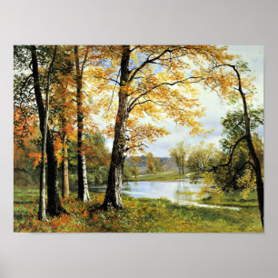 Bierstadt - een stil meer, poster