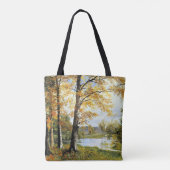 Bierstadt - een stil meer, tote bag (Achterkant)