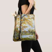 Bierstadt - een stil meer, tote bag (Dichtbij)
