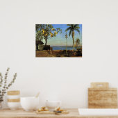 Bierstadt - Een uitzicht in de Bahama's Poster (Keuken)