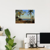 Bierstadt - Een uitzicht in de Bahama's Poster (Thuiskantoor)