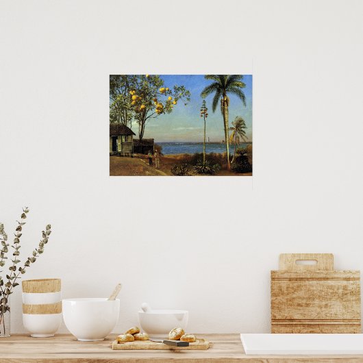 Bierstadt - een Uitzicht op de Bahama ' s Poster (Keuken)