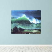 Bierstadt - Emerald Zee, bekende schilderij, Canvas Afdruk (Insitu (Houten vloer))