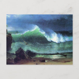 Bierstadt - Emerald Zee, fijn kunstschilderij, Briefkaart