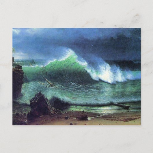 Bierstadt - Emerald Zee, fijn kunstschilderij, Briefkaart (Voorkant)